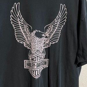 Harley Eagle Crest Faded White